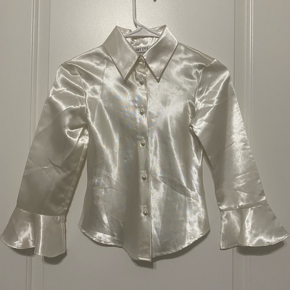 Vintage Amy Byer Pearl Button-Up